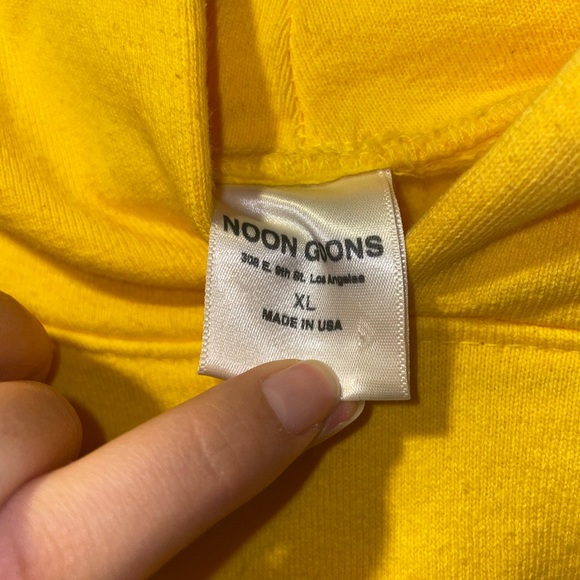 NOON GOONS Yellow Logo Hoodie - Picture 6 of 8